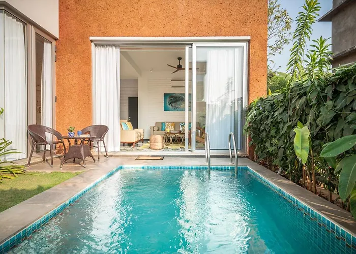 La Risa, 2 Bhk Villas Near Vagator Beach, Private Pool With Kitchen, Balcony, Security